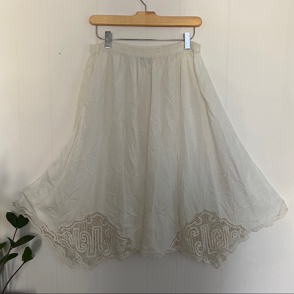 Uluwatu Crochet Detail Midi Skirt